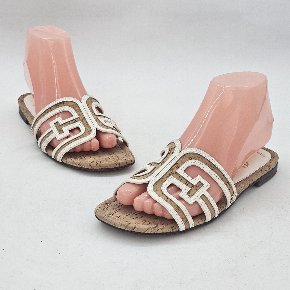 Sam Edelman Bay Cork Double E Logo Slide Sandals – Size 6.5 - Picture 9 of 9